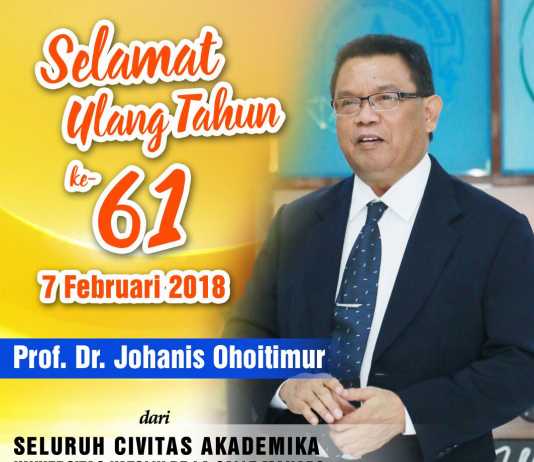 Perayaan Syukur HUT Rektor Ke- 61 Tahun Pater Yong – Semoga Kehadiran Saya Menjadi Tanda Kehadiran Allah