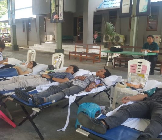 UKDLSM Bekerjasama dengan RSUD Prof. Dr. R. D. Kandou Unit Transfusi Darah Mengadakan Donor Darah