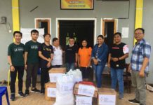Penyerahan Bantuan kepada Korban Bencana Banjir di Kabupaten Kepulauan Sangihe oleh UKM Young Lasallian Corps (YLC) UKDLSM