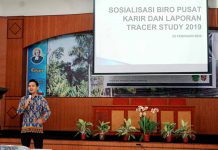 Sosialisasi Biro Pusat Karir UKDLSM dan Laporan Tracer Study 2019