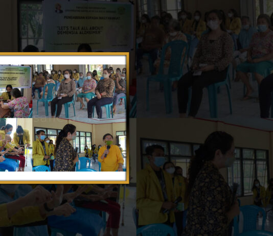 Mahasiswa Prodi Keperawatan Melakukan Penyuluhan tentang Pentingnya Senam Otak ke para Lansia