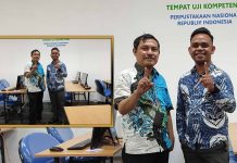 Pustakawan UKDLSM Berkompeten dalam Uji Kompetensi Pustakawan oleh Perpustakaan Nasional Republik Indonesia