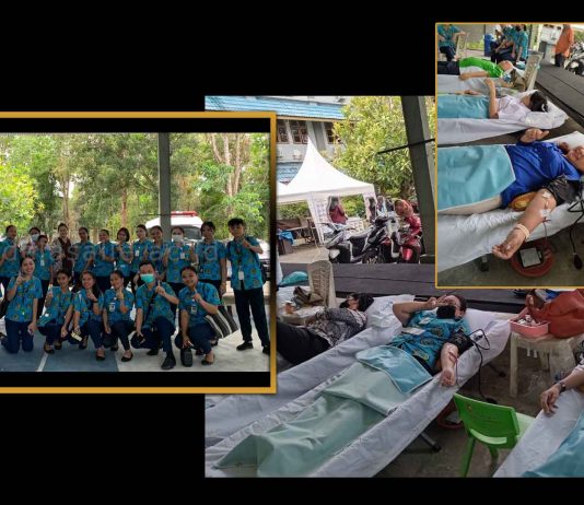 Dosen dan Mahasiswa Prodi Ilmu Keperawatan UKDLSM melakukan kegiatan Donor Darah