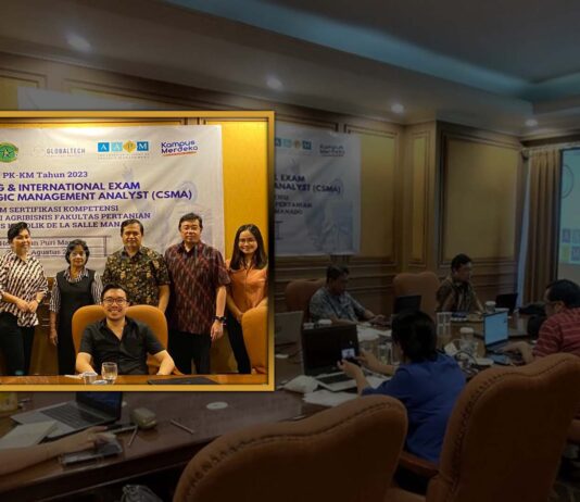 Lima Dosen Program Studi Agribisnis Fakultas Pertanian Berhasil Lulus Training & International Exam untuk program Certified Strategic Management Analyst (CSMA)