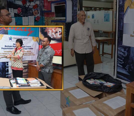 Serah Terima Bantuan Buku Siap Layan dari Perpusnas R.I. untuk Meningkatkan Kualitas Buku di Perpustakaan UKDLSM