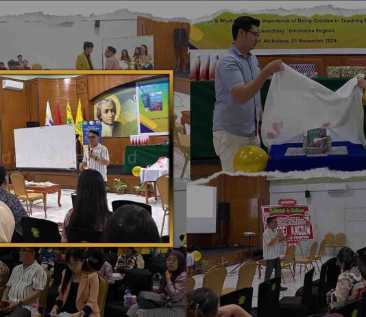 Dosen UKDLSM Launching Buku “INNOVATIVE ENGLISH: Fun Learning for Better Impacts. Go get them!”