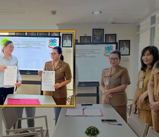 PERJANJIAN KERJA SAMA FAKULTAS EKONOMI DAN BISNIS UNIKA DE LA SALLE DENGAN DINAS PARIWISATA KOTA MANADO