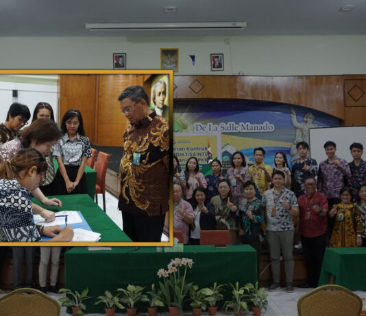 Penandatanganan Kontrak Hibah DPPM Kemdikbud Saintek Tahun Anggaran 2025 di Unika De La Salle Manado