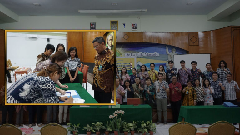 Penandatanganan Kontrak Hibah DPPM Kemdikbud Saintek Tahun Anggaran 2025 di Unika De La Salle Manado