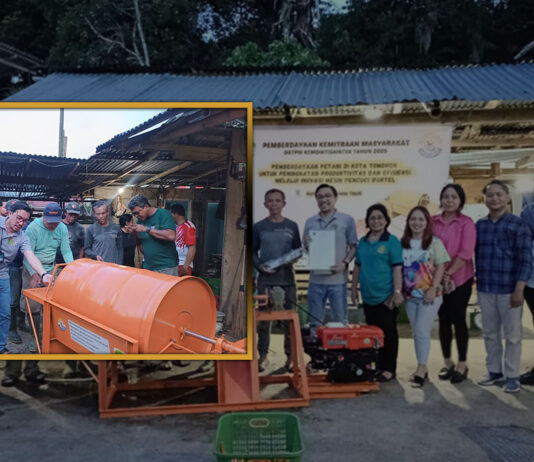Implementasi Teknologi Mesin Pencuci Wortel oleh Tim Dosen Program Studi Agribisnis di Kelurahan Rurukan Kota Tomohon