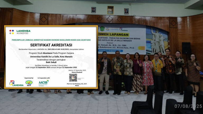 AKREDITASI PRODI AKUNTANSI FAKULTAS EKONOMI DAN BISNIS UKDLSM