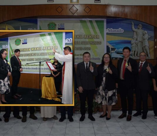 Universitas Katolik De La Salle Manado Gelar Pelantikan Wakil Rektor Periode 2025-2029